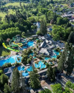 Hanmer Spring Pools and Spa drone view